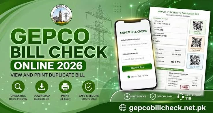 GEPCO Online Bill Check Previous Month: Complete Step by Step Guide 2026
